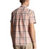 Lyle & Scott Linen Check Short Sleeve Palm Pink Shirt SW2011V X238